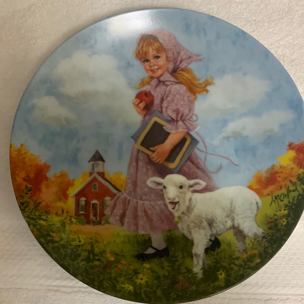 Mary Had A Little Lamb 1985 Collectors Plate